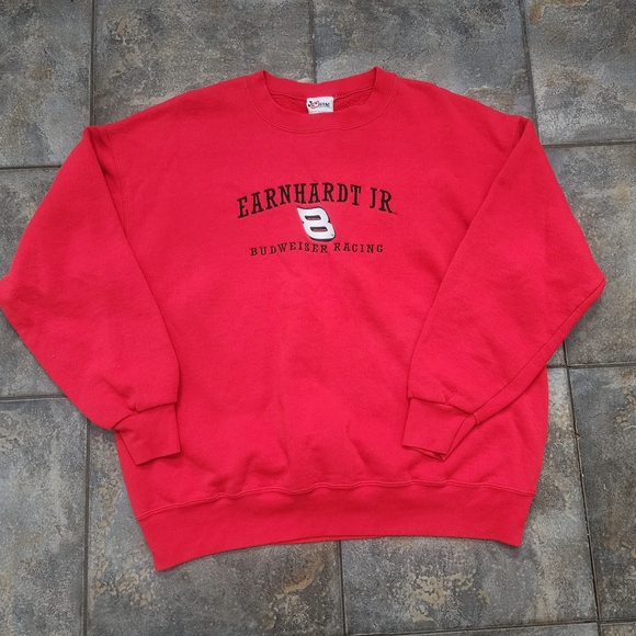 Vintage 90s Chase Authentics Men's Large Dale Earnhardt Jr. Crewneck Sweatshirt - Picture 1 of 7
